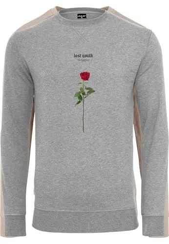 Produktbild: Mister Tee Herren Lost Youth Rose Crewneck XS Grey