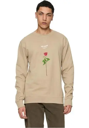 Produktbild: Mister Tee Herren Sweatshirt Lost Youth Rose Crewneck darksand XL