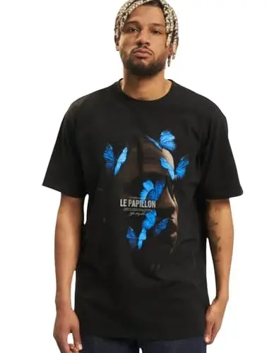 Produktbild: Mister Tee Herren T-Shirt Le Papillon Oversize Tee Black 3XL