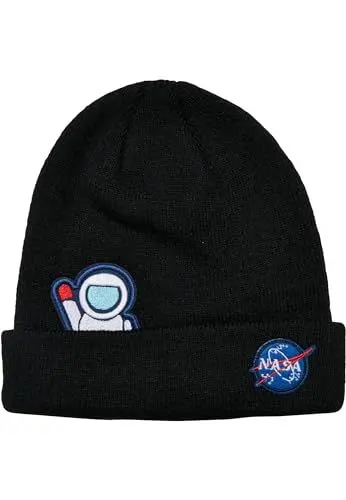 Produktbild: Mister Tee Unisex NASA Embroidery Beanie Kids L/XL black