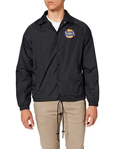 Produktbild: Mister Tee x Space Jam Herren Tune Squad Logo Coach Jacket, Black, S