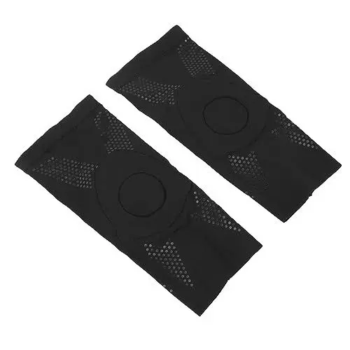 Produktbild: Mit Silikon Gepolstertes Kniepolster, Nylon-Kniepolster Zur Stoßreduzierung, Kompressionsmanschette, Druckverteilung, Atmungsaktiv, für den Sport (S)