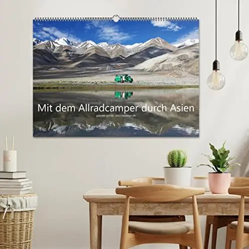 Produktbild: Mit dem Allradcamper durch Asien (Wandkalender 2025 DIN A2 quer), CALVENDO Monatskalender: Ein Abenteuer-Roadtrip mit dem selbst ausgebauten Camper ... die Mongolei und Thailand (CALVENDO Orte)