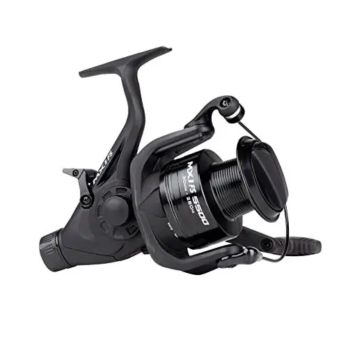 Produktbild: Mitchell MX1 FS Freilauf Baitrunner Style Angelrolle - Karpfenangeln - Brassen, Schleien, Barben, Schwarz, 6500