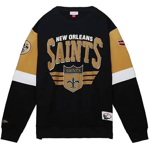 Produktbild: Mitchell & Ness Fleece Pullover New Orleans Saints - M
