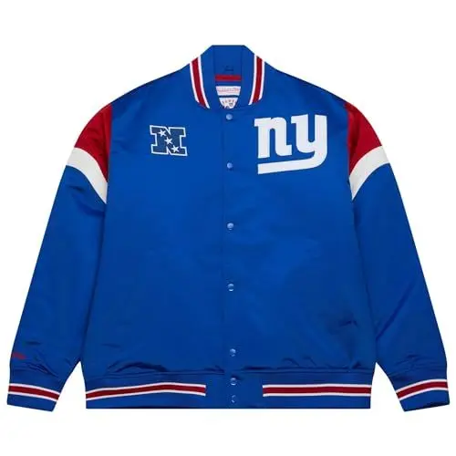 Produktbild: Mitchell & Ness M&N Heavyweight Satin Jacke NFL New York Giants - XXL