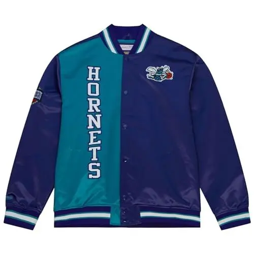 Produktbild: Mitchell & Ness M&N Lightweight Satin Varsity Jacke - Charlotte Hornets - S