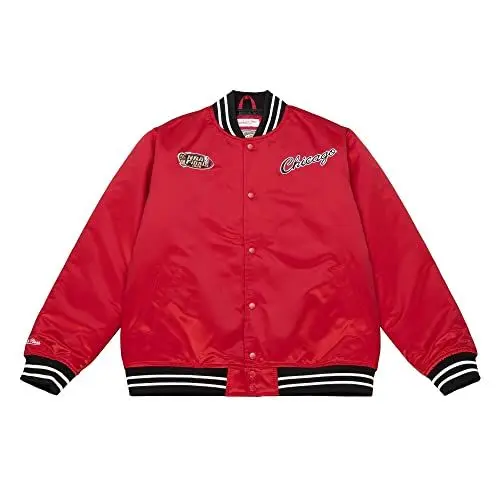 Produktbild: Mitchell & Ness NBA Heavyweight Satin Jacket - Chicago Bulls, XXL
