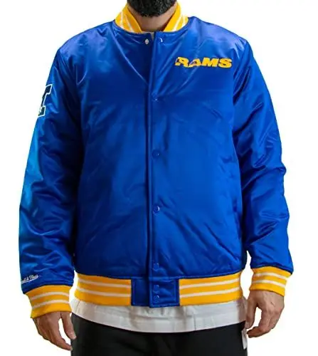 Produktbild: Mitchell & Ness NFL Heavyweight Satin Jacket Los Angeles Rams - Royal, L