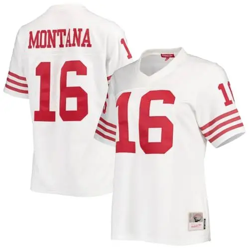 Produktbild: Mitchell & Ness NFL Legacy Throwbacks Collection Jersey Trikot San Francisco 49ers - Joe Montana, L, White