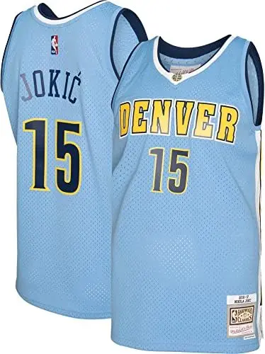 Produktbild: Mitchell & Ness NBA Swingman Jersey Basketball Trikot Denver Nuggets - Nikola Jokić 2016, L, Columbia Blau