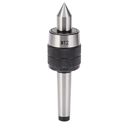 Produktbild: Mitlaufende Körnerspitze für Drehbank, 60 Grad MT2 Live Center Drehmaschine, Zentrierspitze Reitstock Rotary Fräszentrum, für Machine Taper CNC Drehmaschine Werkzeug 0.005mm Präzisions Stahl