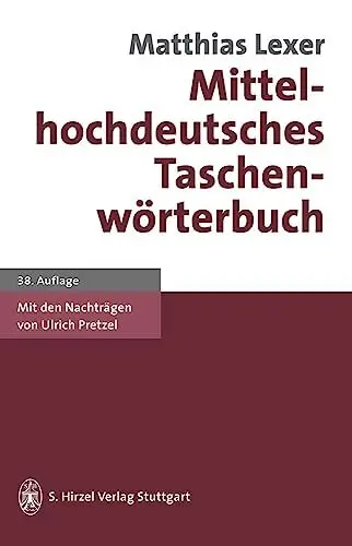 Produktbild: Mittelhochdeutsches Taschenwörterbuch