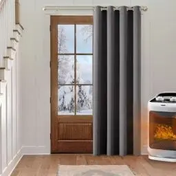 Produktbild: MIULEE Vorhänge Blickdicht mit Ösen Schöner Weicher Verdunklungsvorhänge zum Verdunkeln von Räumen Gardinen Abdunkelnd Schlafzimmer Wohnzimmer Thermovorhang Kälteschutz Grau 140X225 cm (1 Stück)
