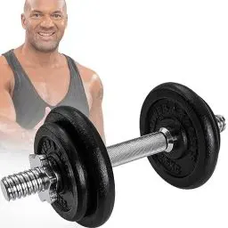 Produktbild: Miweba Sports Hantelset MKH110 | 10kg - 𝐏𝐫𝐨𝐟𝐢 Einzelhantel - Hanteln für Frauen und Männer - Hantel Set - Gusseisen Kurzhantelset - Kurzhantel - Griff ergonomisch - Gewichte (1x 10kg)