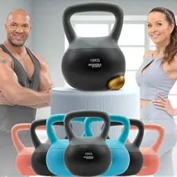 Produktbild: Miweba Sports Soft Kettlebell KB-100 | 4/6 / 8/10 kg Gewichte - Kugelhantel Weich - Kugelgewicht - Schwunghantel - Hanteln - Hantel für Indoor & Outdoor - Bodenschonend (10.0 kg Rosa)