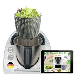 Produktbild: MixFino® Salatschleuder V2 für Thermomix Zubehör TM6 TM5 - Endlich Salat trocknen mit deinem Thermomix TM6 auch für den TM5 Zubehör - Thermomix TM6 Zubehör - Qualität Made in Germany
