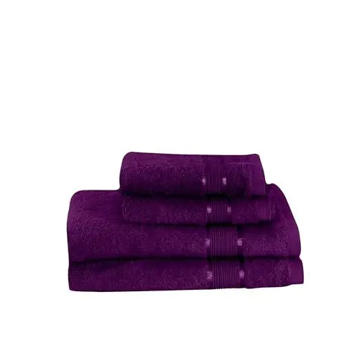 Produktbild: Mixibaby 4 TLG. Handtuchset 2X Handtuch 2X Gästetuch, Farbe:Violett