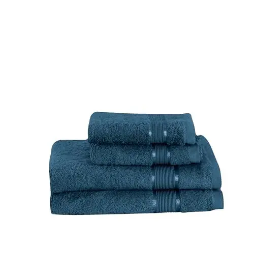 Produktbild: Mixibaby 4 TLG. Handtuchset 2X Handtuch 2X Gästetuch, Farbe:Teal