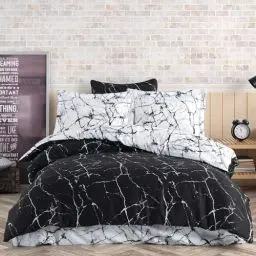 Produktbild: Mixibaby Bettwäsche Bettgarnitur Bettbezug Bedruckt Baumwolle 135x200 155x220 200x200, Größe:155 x 220 cm, Design Bettwäsche:Lucca