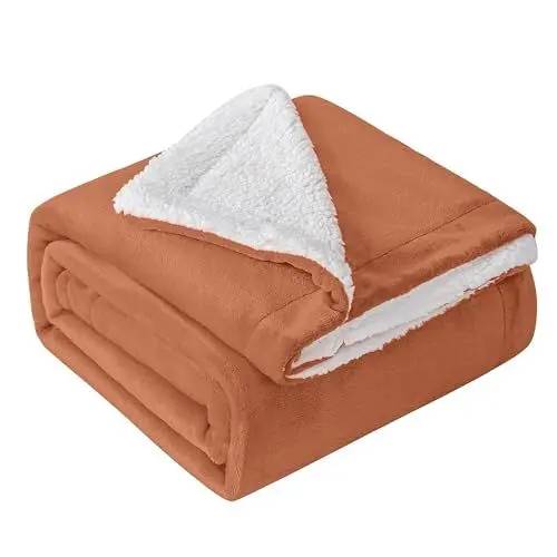 Produktbild: Mixibaby Hochwertige Wohndecken Kuscheldecken, extra Dicke warm Sofadecke/Couchdecke, Größe:150 cm x 200 cm, Farbe:Hellbraun