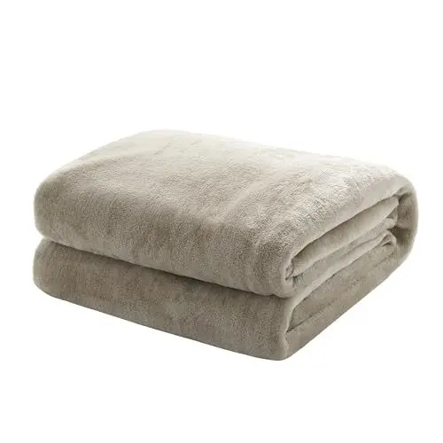 Produktbild: Mixibaby Kuscheldecke Flauschige extra weich & warm Wohndecke Flanell Fleecedecke, Falten beständig/Anti-verfärben als Sofadecke oder Bettüberwurf, Größe:150 cm x 200 cm, Farbe:Gelb