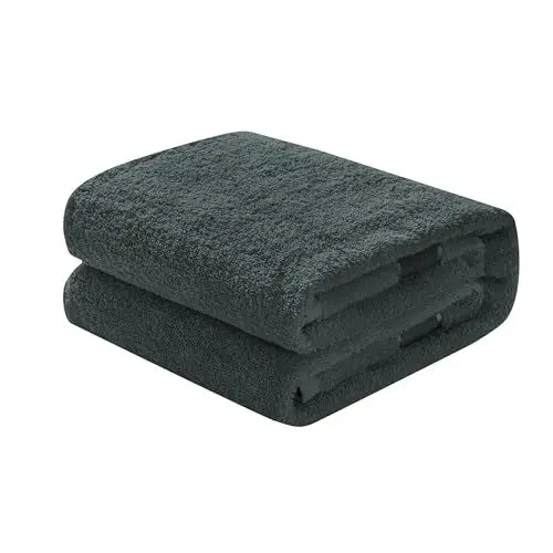 Produktbild: Mixibaby Waschhandschuh, Gästetuch, Handtuch, Duschtuch, Badetuch, Saunatuch aus Frottee, Größe:Duschtuch 70x140cm, Farbe:Antrazit