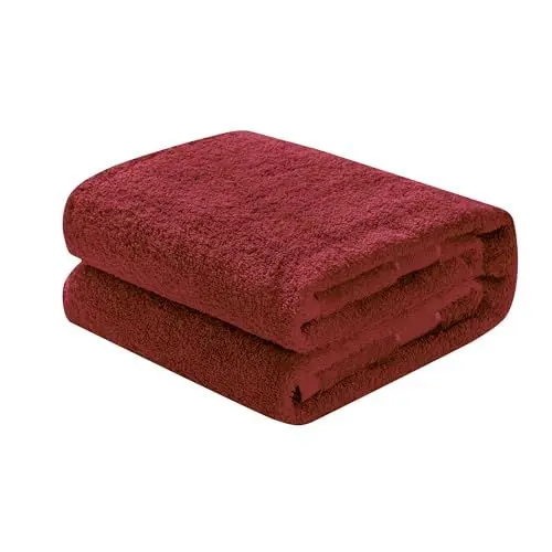 Produktbild: Mixibaby Waschhandschuh, Gästetuch, Handtuch, Duschtuch, Badetuch, Saunatuch aus Frottee, Größe:Handtuch 50x100cm, Farbe:Weinrot