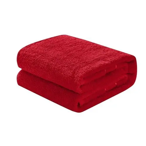 Produktbild: Mixibaby Waschhandschuh, Gästetuch, Handtuch, Duschtuch, Badetuch, Saunatuch aus Frottee, Größe:Saunatuch 80x200cm, Farbe:Rot