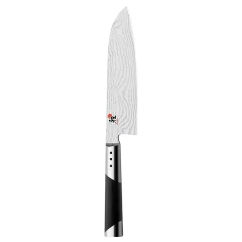 Produktbild: MIYABI 7000D Santokumesser, Klingenlänge: 18 cm, Großes Klingenblatt, Rostfreier Spezialstahl/Micarta-Griff