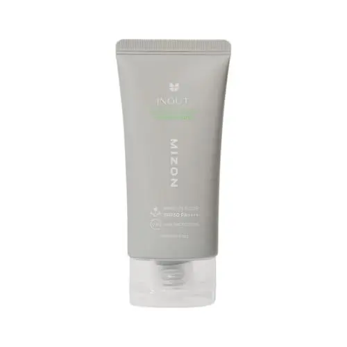 Produktbild: (MIZON) INOUT WATERY SHEER SUNSCREEN SPF50 PA++++ (50 ml) Ultra feuchtigkeitsspendend – 24-Stunden-Sonnenschutz – Geeignet für Akne/empfindliche Haut – 100% vegan