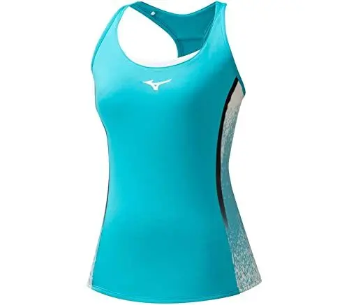 Produktbild: Mizuno Damen Gedruckter Achselshirt, Scuba Blue, XS