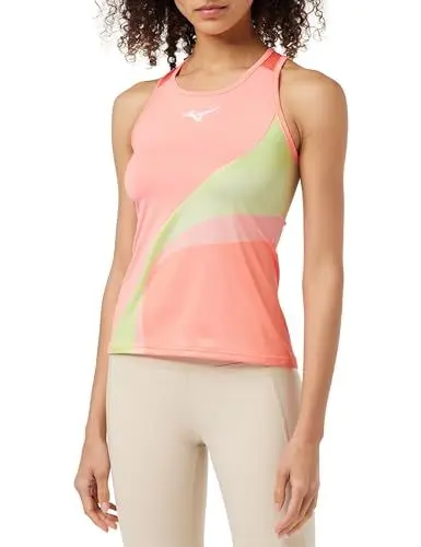 Produktbild: Mizuno Damen Release Printed Tank (W) Vest, Candy Coral, M