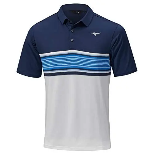 Produktbild: Mizuno Herren Quick Dry Oceanic Sublimated Tech-Polo-Hemd - Deep Marine - M