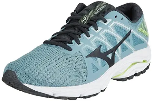 Produktbild: Mizuno Herren Wave Equate 6 Laufschuh, Neolime Ebenholz Smokeblue, 42.5 EU
