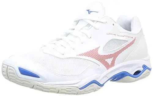 Produktbild: Mizuno Herren Wave Phantom 2 Handballschuh, Weiß/Irred/French Blue, 36.5 EU