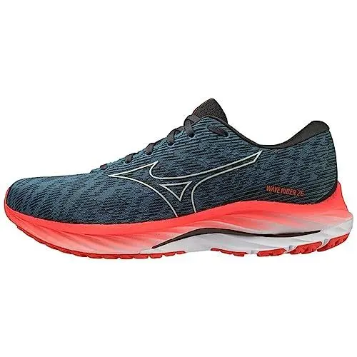 Produktbild: Mizuno Herren Wave Rider 26 Running Shoes, Provincial Blue/Nimbus Cloud/Soleil, 46 EU
