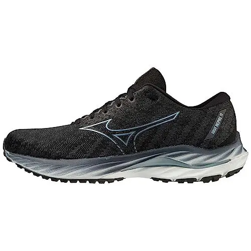 Produktbild: Mizuno Herren Wave Inspire 19 Laufen, Blk Gridge Illusionblue, 43 EU