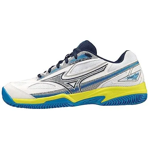 Produktbild: Mizuno Unisex Break Shot 4 CC Tennis, Wht Drsblue Sspring, 41 EU