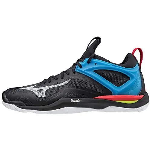 Produktbild: Mizuno Unisex Mirage 3 Handballschuh, Black/White/Divablue, 48.5 EU