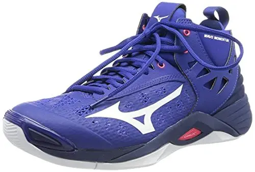 Produktbild: Mizuno Unisex Momentum Mid Volleyball-Schuh, ReflexBlueC/White/2768C, 40.5 EU