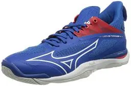 Produktbild: Mizuno Unisex Wave Mirage 4 Handballschuh, French Blue White Ired, 38.5 EU