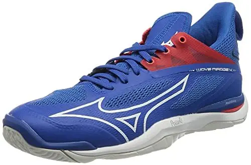 Produktbild: Mizuno Unisex Wave Mirage 4 Handballschuh, French Blue White Ired, 38.5 EU