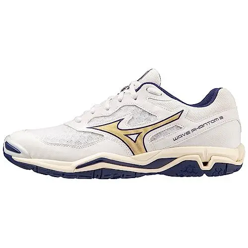 Produktbild: Mizuno Unisex Wave Phantom 3 Indoor, White Bribbon Mp Gold, 42 EU