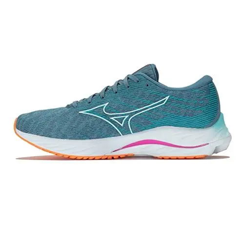 Produktbild: Mizuno Unisex Wave Rider 26 Running Shoes, Antigua Sand/White/Light Orange, 40 EU