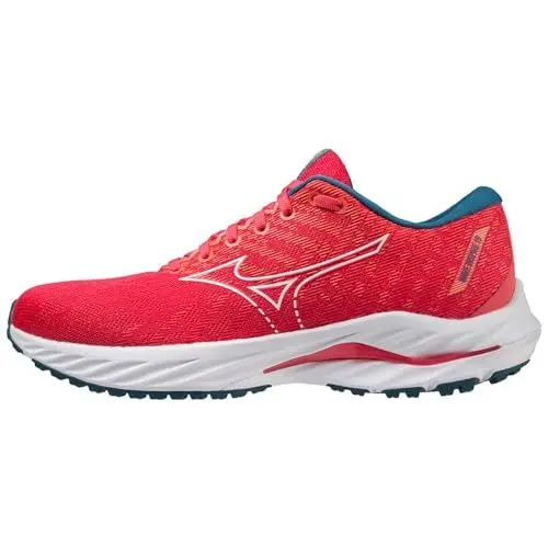 Produktbild: Mizuno Damen Wave Inspire 19 Sneaker, Rosa/Weiß/Blau, 38.5 EU