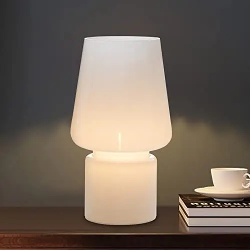 Produktbild: MJ PREMIER Pilz Tischlampe Kabellos Nachttischlampe Mushroom Batteriebetrieben Lamp Batteriebetriebene Tischleuchte LED Laterne für Heim Garten Party Draußen Wohnzimmer Schlafzimmer Weiß