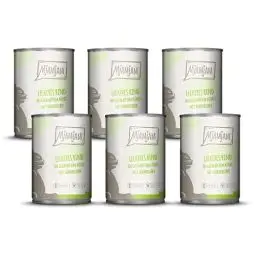 Produktbild: MjAMjAM - Premium Nassfutter für Katzen - leckeres Rind an gedämpftem Kürbis, 6er Pack (6 x 400 g), getreidefrei mit extra viel Fleisch