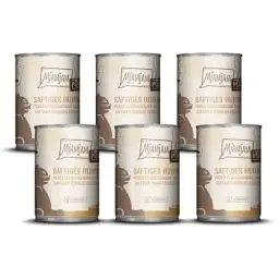 Produktbild: MjAMjAM - Premium Nassfutter für Katzen - purer Fleischgenuss - saftiges Hühnchen pur, 6er Pack (6 x 400g), getreidefrei mit extra viel Fleisch