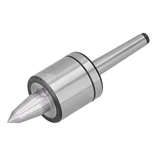 Produktbild: MK1 Live Drehzentrum, 0,01 Mm Hohe Genauigkeit 60 ° Mitlaufende Körnerspitze für Drehbank Rotary Live Center Zubehör für Holzbearbeitungsmaschinen Mitlaufende Körnerspitzen